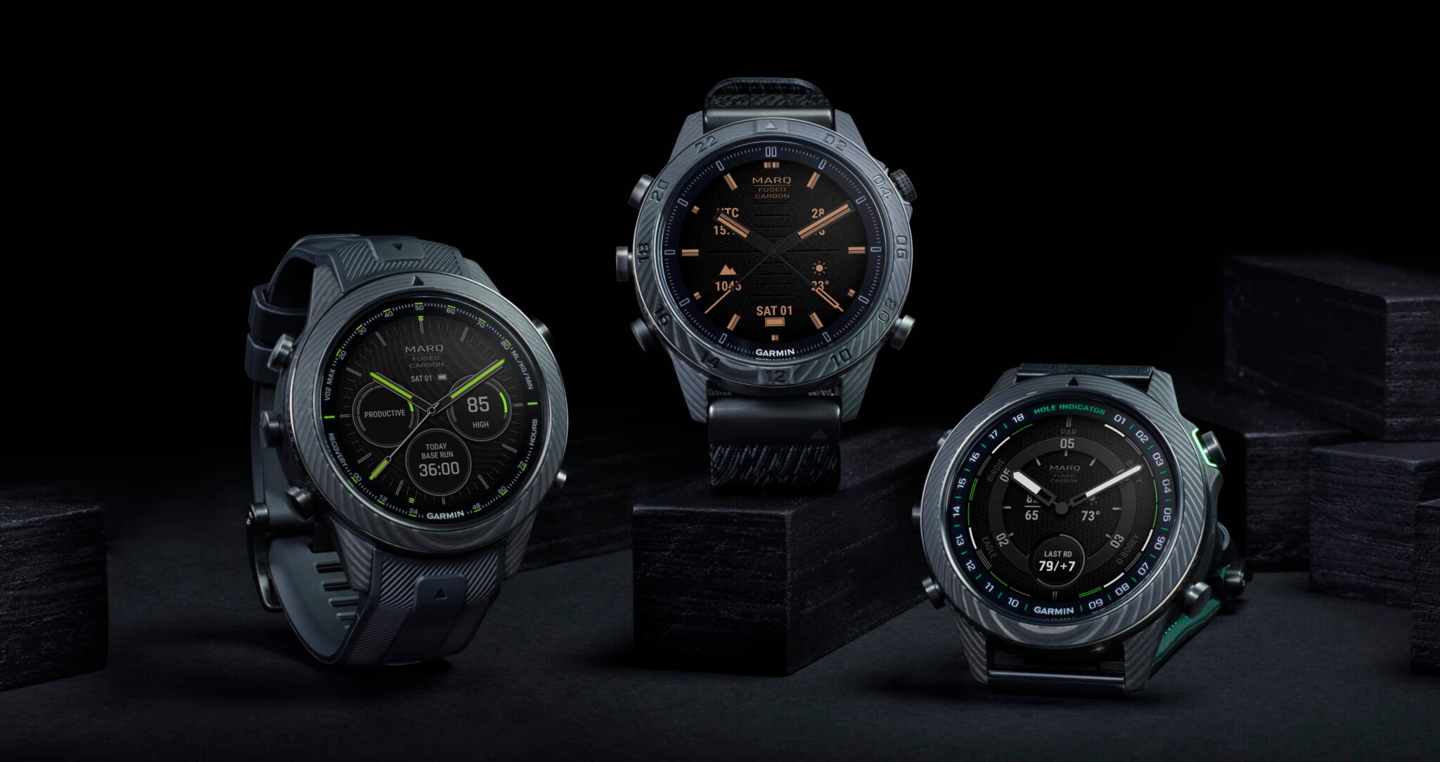 Garmin MARQ Carbon: modern tool watches crafted from carbon fiber