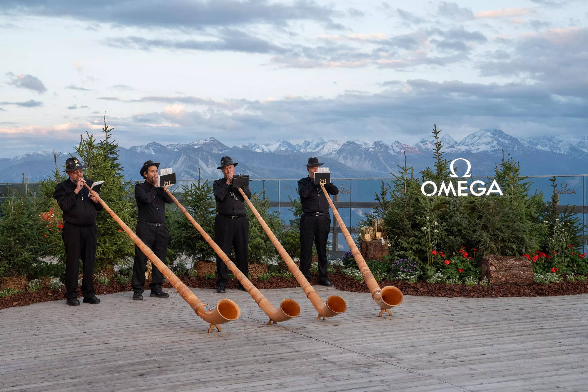 Omega hosts a golfing celebration in the Swiss mountains