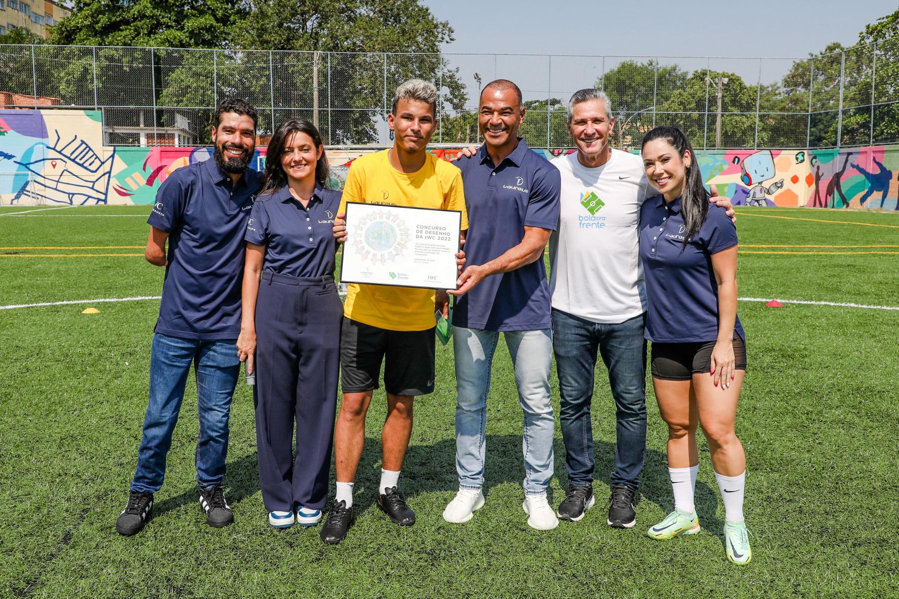 IWC Laureus 2022 Drawing Competition Winner Celebrated by Brazilian Star Athletes