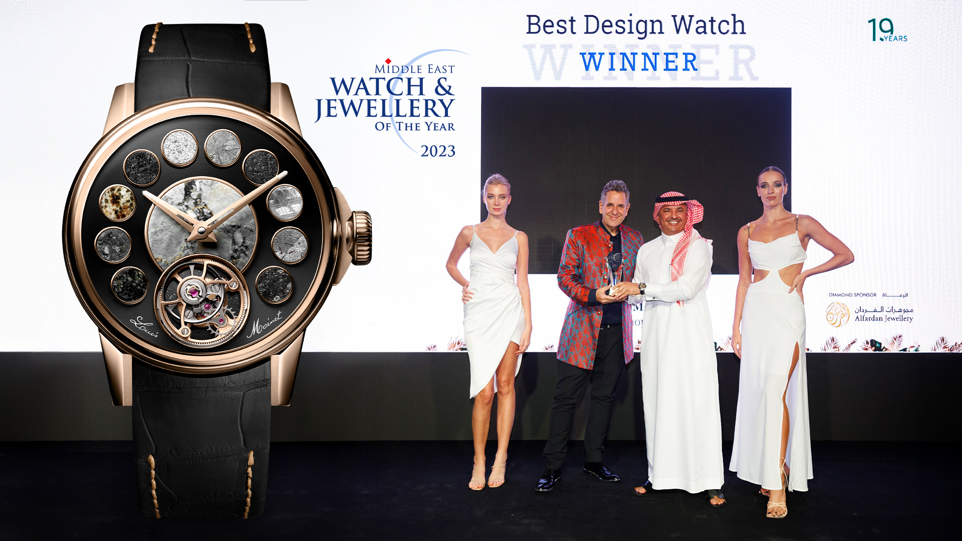 Louis Moinet Cosmopolis wins Best Design Watch award at Middle East Watch & Jewellery of the Year Awards