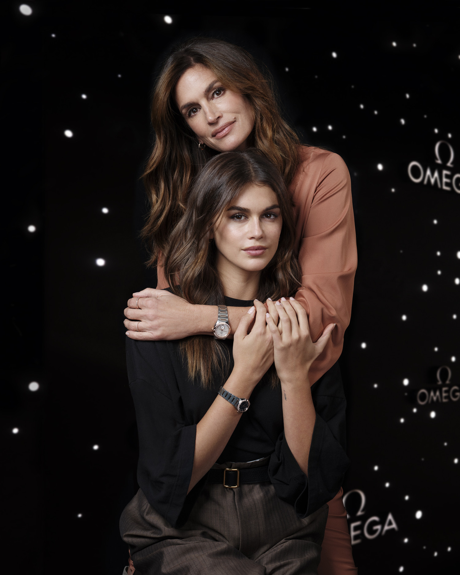 Cindy Crawford and Kaia Gerber visit Planet Omega Exhibition