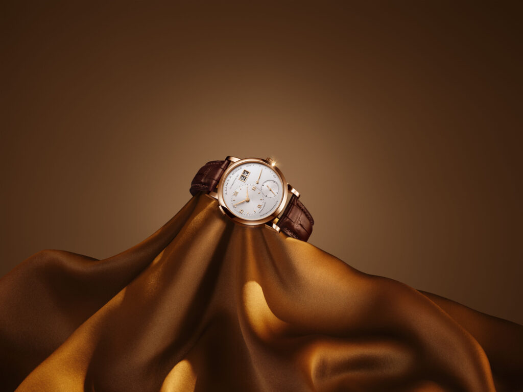 Festive image of Lange 1 wristwatch by A Lange Soehne