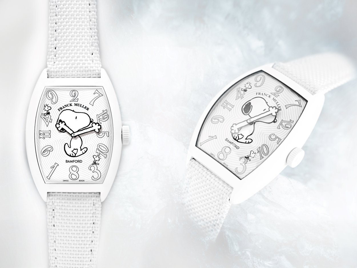Franck Muller x Bamford Watch Department Crazy Hours Arctic Snoopy