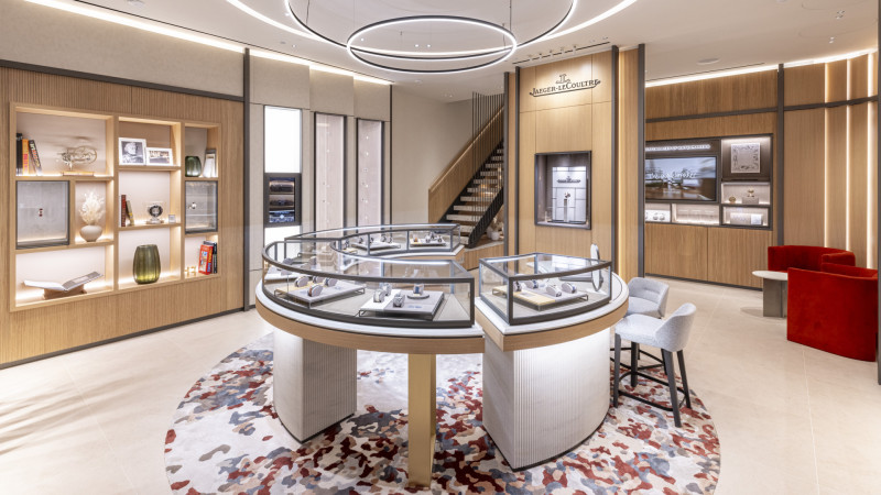 Interior of Jaeger-LeCoultre boutique in Munich, Germany