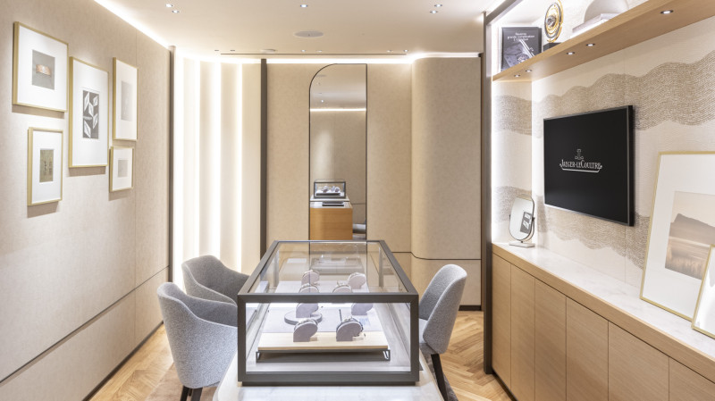 Interior of Jaeger-LeCoultre boutique in Munich, Germany