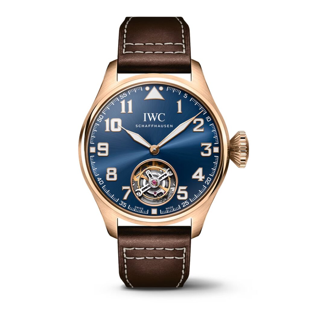 2023 IWC Big Pilots Watch Tourbillon Le Petit Prince wristwatch frontal view