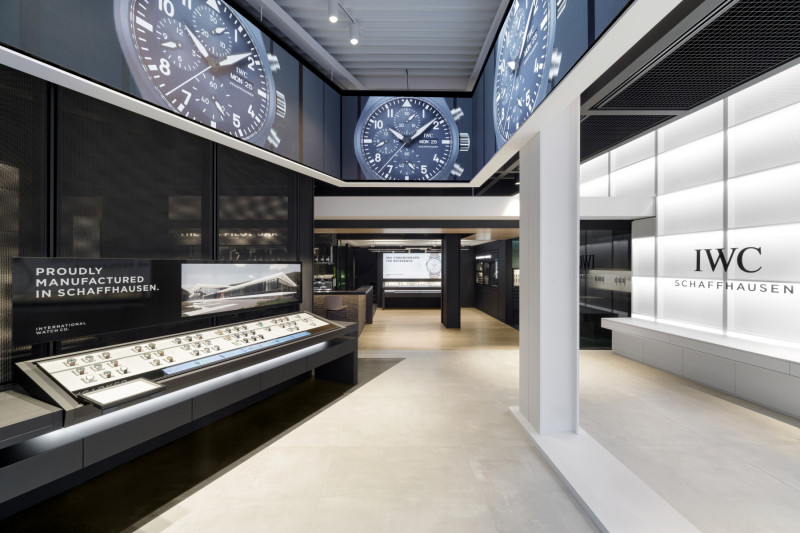 Interior of the iwc schaffhausen boutique amsterdam pc hooftstraat