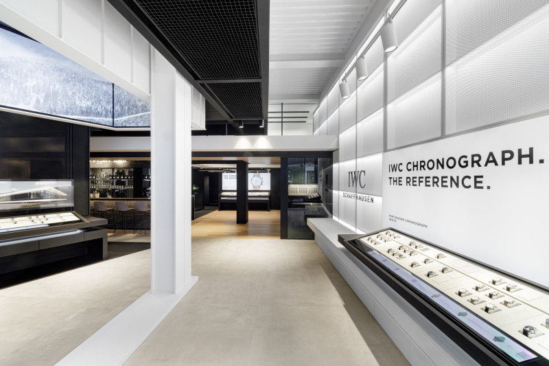 Interior of the iwc schaffhausen boutique amsterdam pc hooftstraat