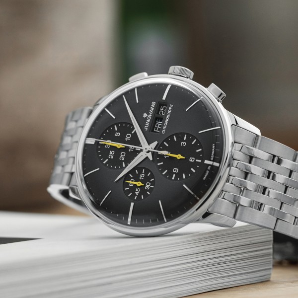 Junghans Meister Chronoscope with steel bracelet