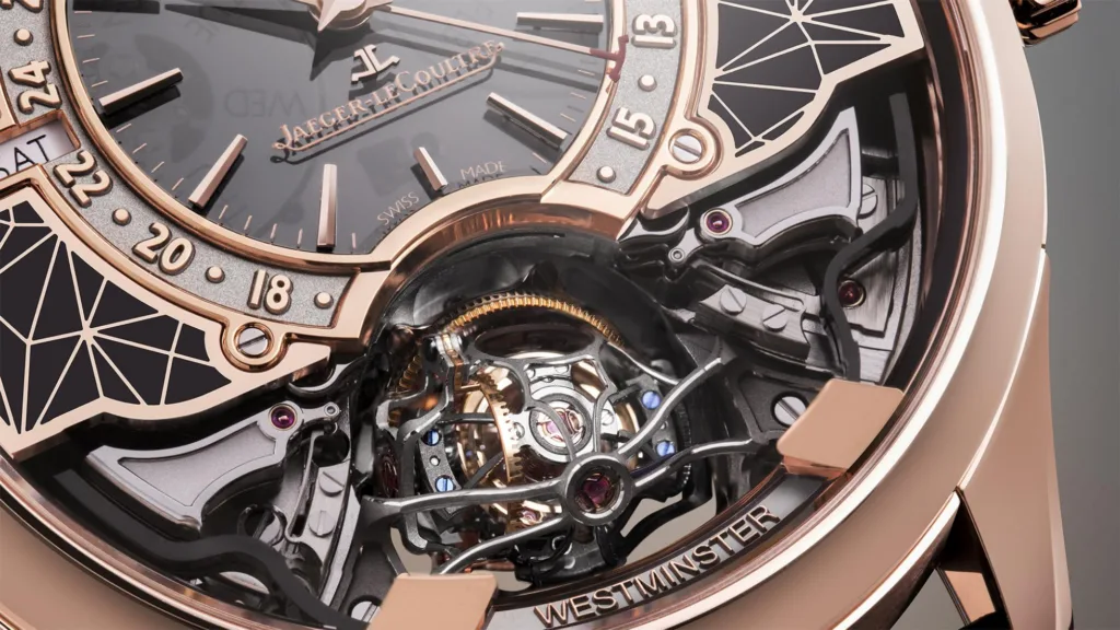 Jaeger-LeCoultre Master Hybris Artistica Calibre 184 close-up of tourbillon cage