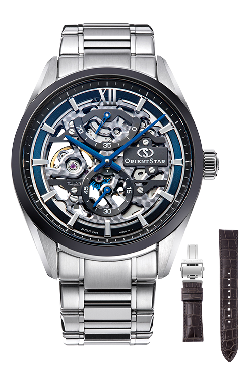 Orient Star Unveils Limited Edition M34 F8 Skeleton Hand-Winding product image with bracelet