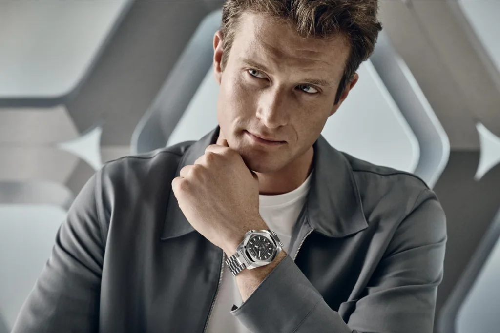 Victorinox I.N.O.X. watch worn by male model