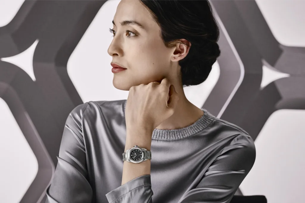 Victorinox I.N.O.X. watch worn by female model