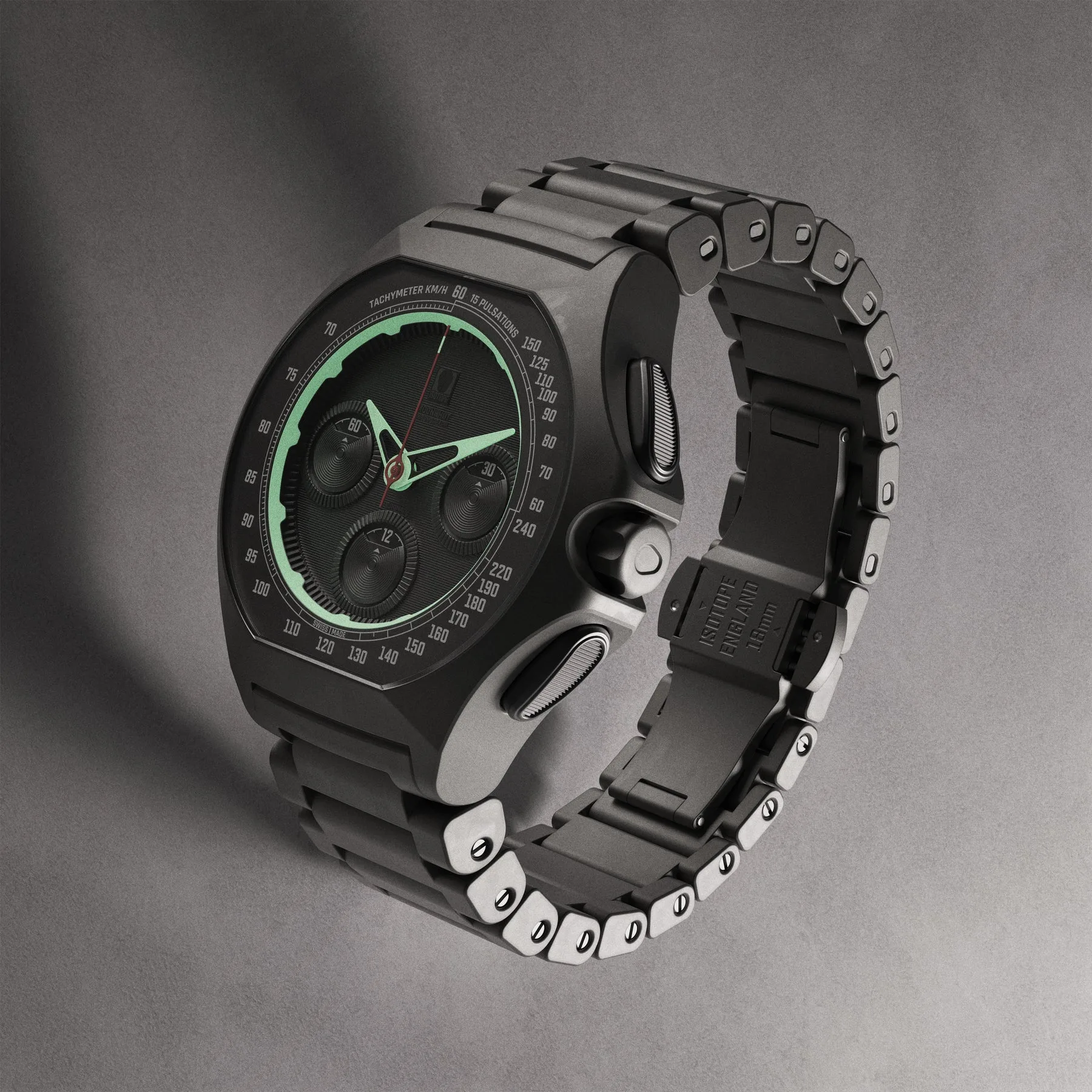 Isotope Unveils the Chronograph Compax Moonshot Stealth and Terra Maris