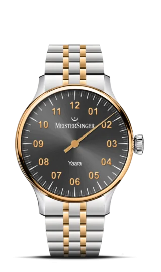 meistersinger yaraa watch in bicolor with anthracite dial, product image