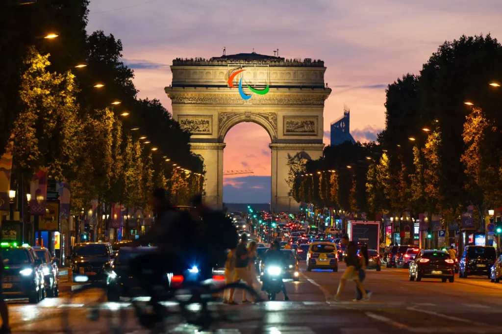 Arc de Triomphe during the 2024 Paris Olympics