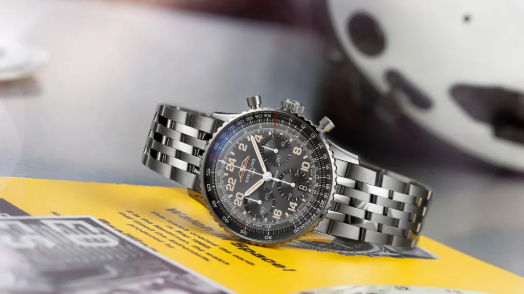 Breitling Navitimer Cosmonaute Japan Limited Edition PB02302A1B1A still-life shot