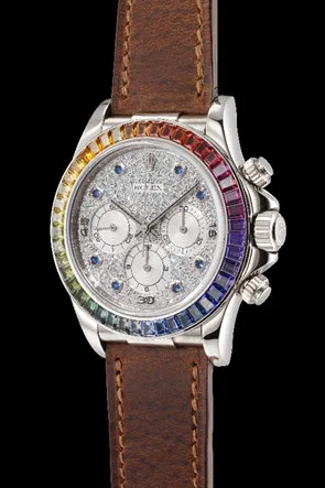 Rolex Daytona Rainbow 16599 to be auctioned off at Philips Reloaded: The Rebirth of Mechanical Watchmaking auction