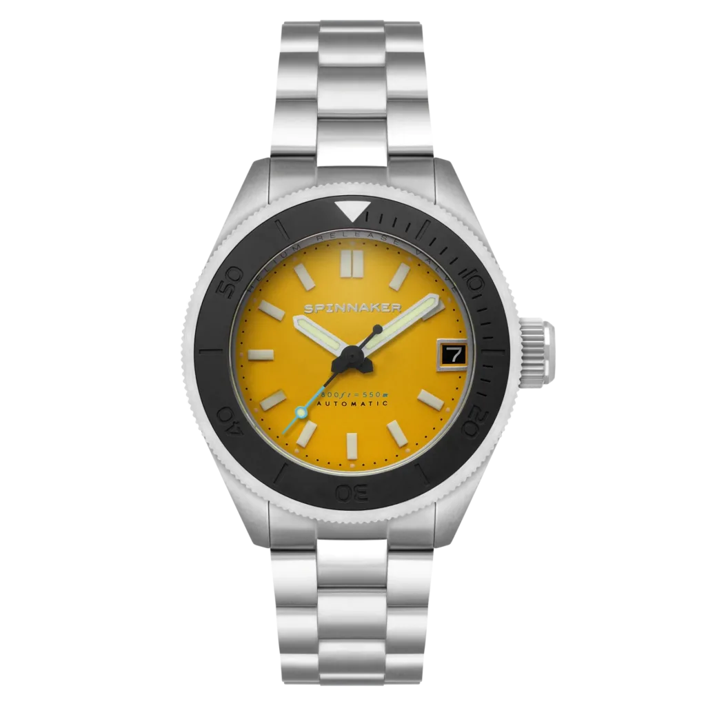 Spinnaker Piccard Lemon Yellow Watch Product Shot