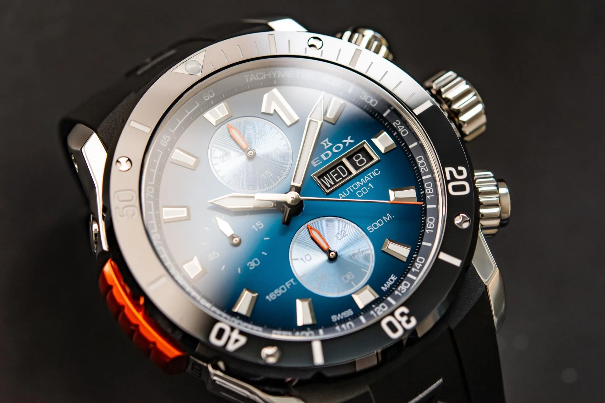 Edox CO-1 Chronograph Automatic Bezel Lock (Ref. 01128): A Diver’s Ultimate Companion