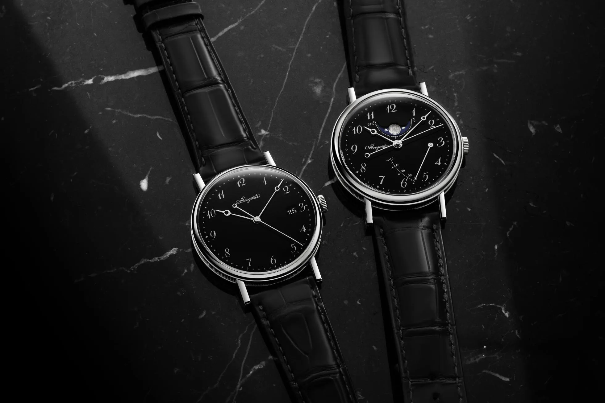 Breguet Classique 5177 & 7787: A Refined Platinum “Grand Feu” Enamel Pair