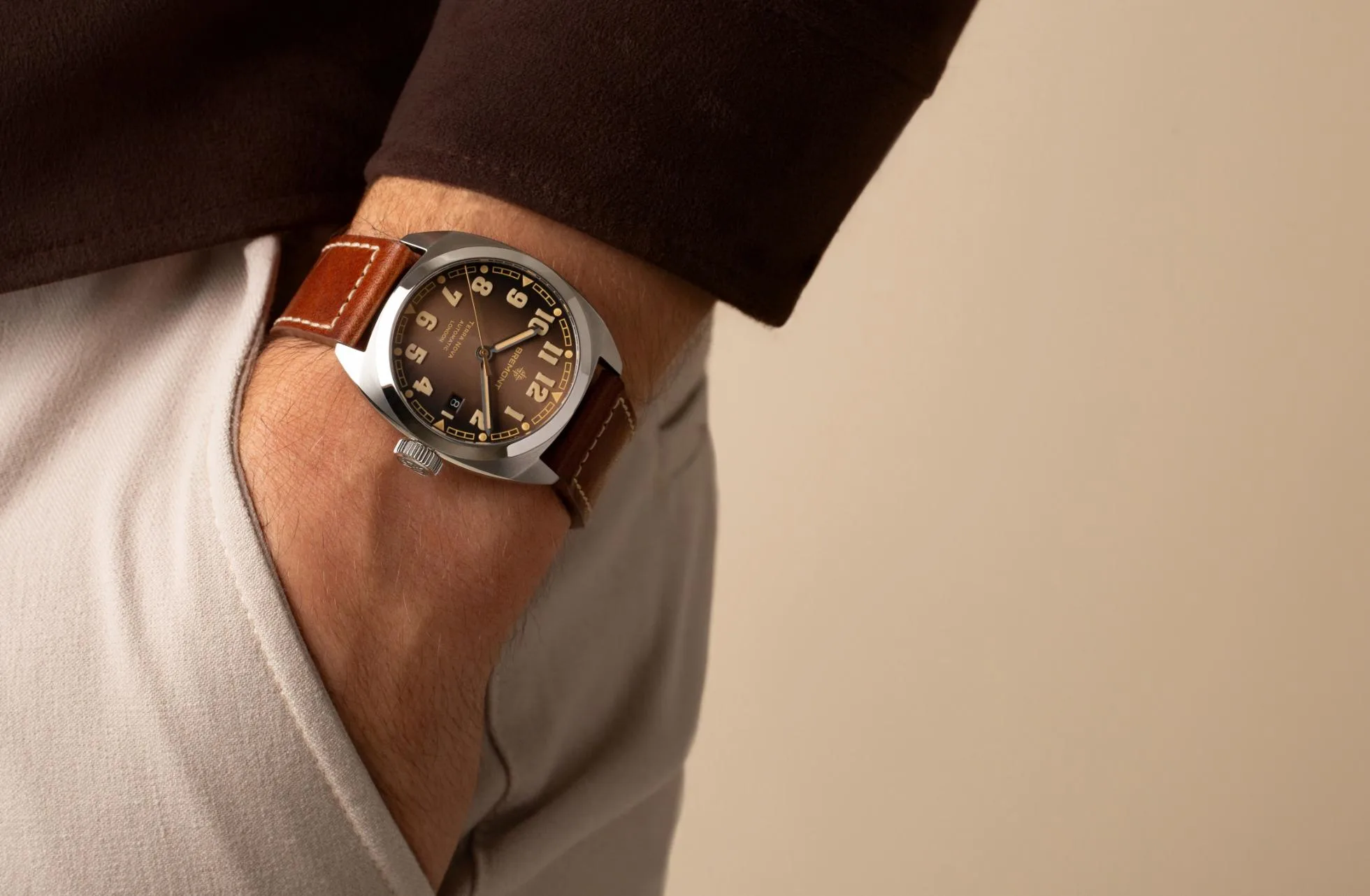 Bremont Unveils Limited-Edition Terra Nova 40.5 Date with Caramel Dial