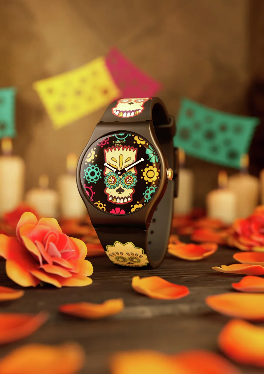 Swatch Expands The Simpsons Collection with Halloween and Dia de los Muertos-Inspired Watches