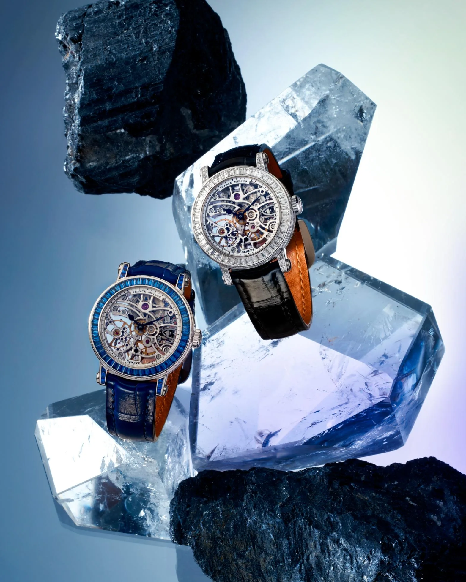 Franck Muller Round Skeleton Baguette Limited Edition for Asia Pacific