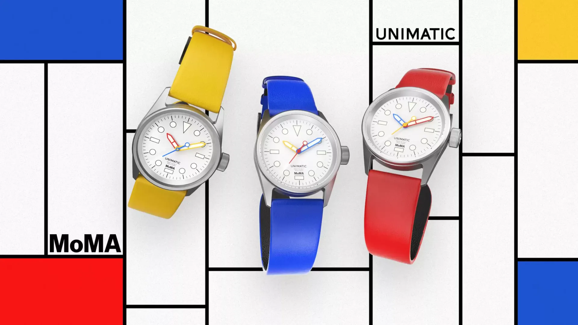 MoMA UNIMATIC Modello Cinque Watches: A Tribute to De Stijl’s Artistic Legacy