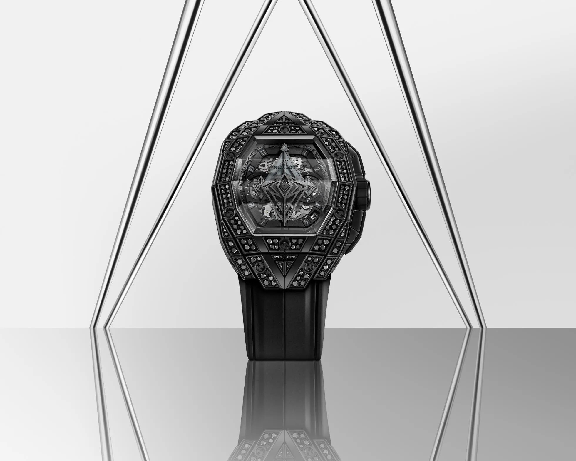 Hublot Spirit of Big Bang Sang Bleu All Black Pavé: A Geometric Evolution in Black